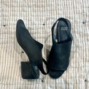 Eileen Fisher Suede Heels